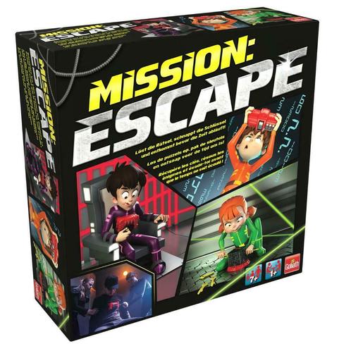 Mission Escape Gezelschapsspel voor 7+ en 2-4 spelers, Hobby en Vrije tijd, Gezelschapsspellen | Overige, Zo goed als nieuw, Ophalen of Verzenden