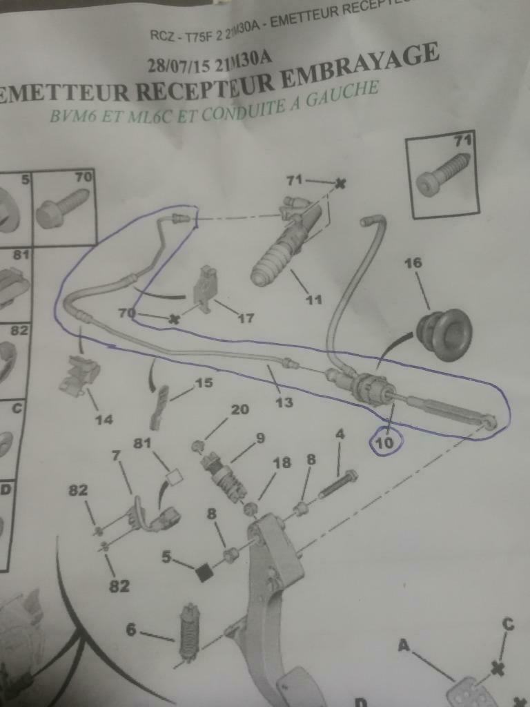 PEUGEOT RCZ Koppelingscylinder cylindre embrayage, Ophalen of Verzenden, Nieuw, Peugeot