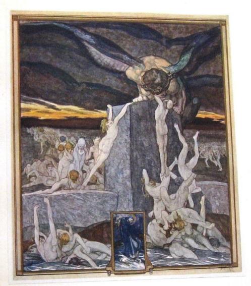 Dante 1921 La Divina Comedia - Franz von Bayros (il) 1/1100, Antiek en Kunst, Antiek | Boeken en Manuscripten, Ophalen of Verzenden