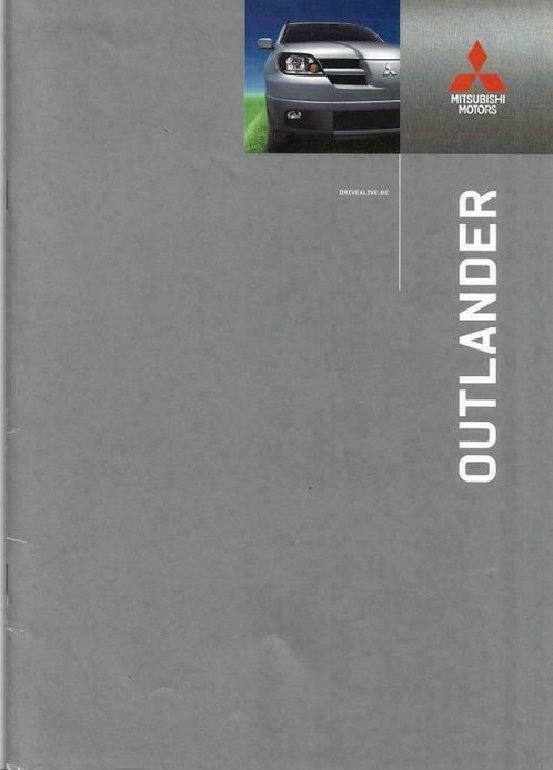 Mitsubishi Outlander 2003 brochure, Livres, Autos | Brochures & Magazines, Neuf, Mitsubishi, Envoi