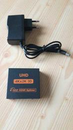 hdmi splitter 1 ingang => 2 uitgangen, Audio, Tv en Foto, Ophalen of Verzenden, Nieuw