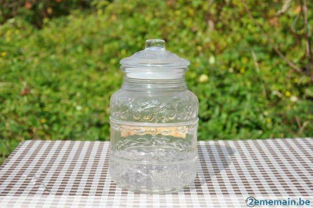 ancien bocal a bonbon en verre, Antiek en Kunst, Antiek | Keukengerei, Ophalen