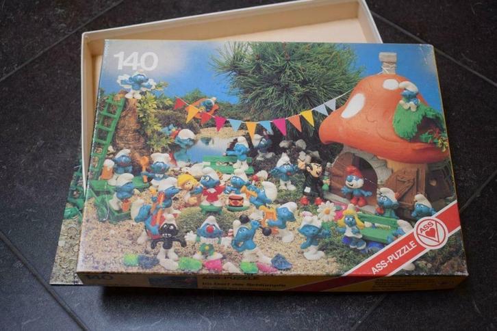 PUZZLE ASS SCHTROUMPF PEYO SCHLEICH, Verzamelen, Overige Verzamelen, Gebruikt, Ophalen of Verzenden