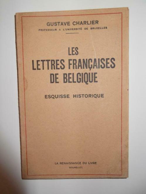 Les lettres françaises de Belgique, Livres, Littérature, Enlèvement ou Envoi