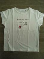 T-shirt blanc 'Always say...' Filou & Friends, taille 122, Fille, Chemise ou À manches longues, Utilisé, Enlèvement ou Envoi