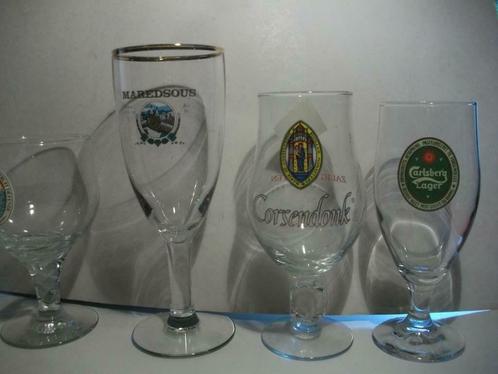 Brugse Tripel,De Koninck,Verboden Vrucht,Maredsous,Corsendon, Verzamelen, Glas en Drinkglazen, Zo goed als nieuw, Bierglas, Ophalen
