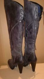 23B* CECIL jolies bottes cuissardes brunes Tout Cuir (38)