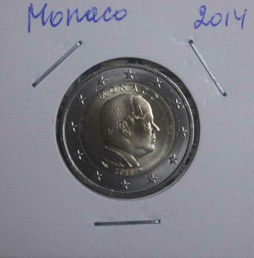 2 euro Monaco 2014 Eiffigie Prince Albert II, Timbres & Monnaies, Monnaies | Europe | Monnaies euro, Série, 2 euros, Monaco, Envoi