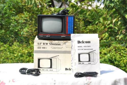 § tv portative delcom vintage ecran 5.5, Audio, Tv en Foto, Vintage Televisies, Gebruikt, Minder dan 40 cm, Overige merken, Ophalen of Verzenden