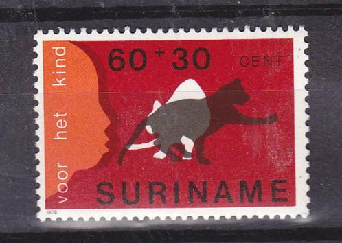 Suriname 1978 Chat 60+30 centimes **, Timbres & Monnaies, Timbres | Surinam, Non oblitéré, Envoi