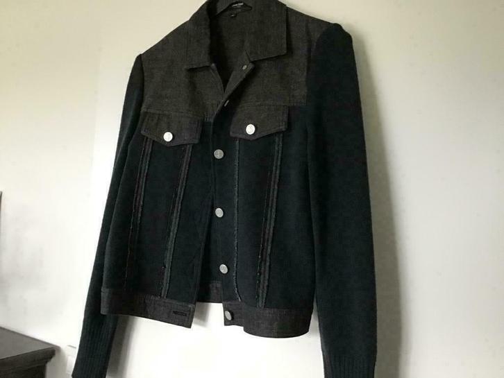 Donkerblauw jasje Caroline biss maat 36, Kleding | Dames, Jasjes, Kostuums en Pakken, Zo goed als nieuw, Jasje, Maat 36 (S), Blauw