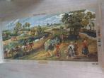 Borduurdoek met afbeelding Rubens Retour des Champs., Antiek en Kunst, Curiosa en Brocante, Ophalen of Verzenden