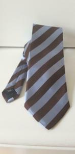 SCAPA  stropdas,100%zijde made in Italy,blauw /bruin, Comme neuf, Scapa, Bleu, Enlèvement ou Envoi