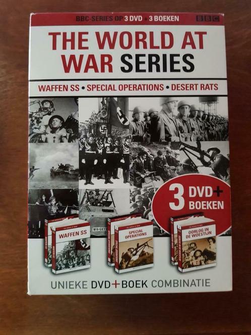 World at War - 3 dvd's + 3 boeken, CD & DVD, DVD | TV & Séries télévisées, Non fictionnel, Coffret, À partir de 16 ans, Enlèvement