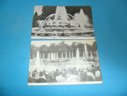 2 cpa 1906 en 1914 Frankrijk Versailles les Grandes Eaux, Verzamelen, Postkaarten | Buitenland, Gelopen, Frankrijk, Voor 1920