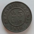 Belgium 1918 - 25 Cent Zink/Duitse bezetting/Albert I - Pr, Timbres & Monnaies, Envoi, Monnaie en vrac