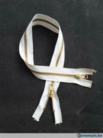 tirette double curseur 50 cm métallique  blanc cassé, Hobby & Loisirs créatifs, Enlèvement ou Envoi, Neuf