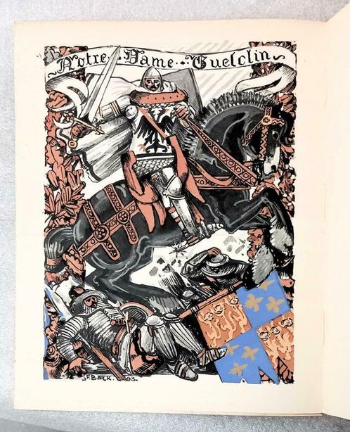 Du Guesclin 1944 Roger Vercel - Fred Back (ill) 1/1000 ex., Antiek en Kunst, Antiek | Boeken en Manuscripten, Ophalen of Verzenden