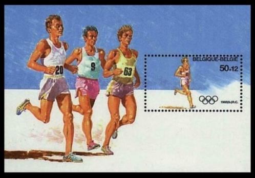 BL64 Postzegel Blok Olympische Spelen Seoul 1988, Postzegels en Munten, Postzegels | Europa | België, Frankeerzegel, Olympische Spelen