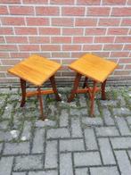 Vintage houten krukjes /tabouret, Antiek en Kunst, Ophalen of Verzenden