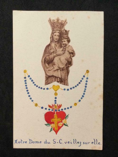 Photo de dévotion de Notre-Dame du Sacré-Cœur, Collections, Images pieuses & Faire-part, Image pieuse, Enlèvement ou Envoi