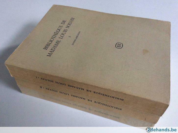 Bibliothèque de Madame Louis Solvay (3 Tômes), Livres, Catalogues & Dépliants, Utilisé, Enlèvement ou Envoi