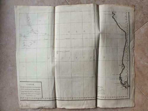 Carte des décl.&incl. de l'aiguille aimantée depuis 1775, Livres, Science, Utilisé, Sciences naturelles, Envoi