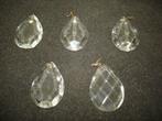 Grosses perles de verre taillées à l'ancienne pour lustres c, Enlèvement ou Envoi