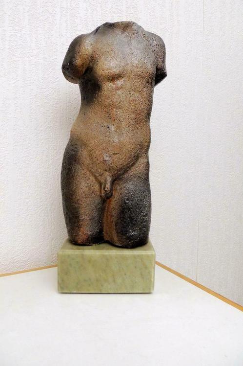 Mannentorso in keramiek - Hilde Janda, Antiquités & Art, Art | Sculptures & Bois, Enlèvement