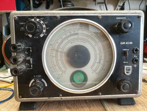kn0255 : Philips  GM-4249/01 meetbrug uit de jaren 40-50 toe, Hobby & Loisirs créatifs, Composants électroniques, Utilisé, Enlèvement ou Envoi