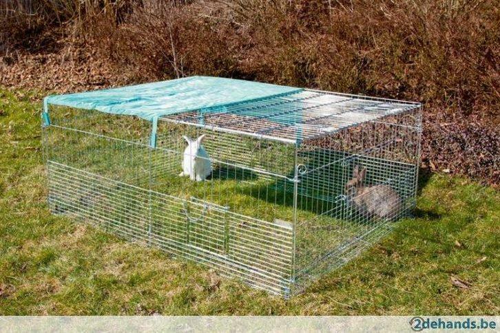 Buitenren voor jonge dieren m. uitbreekblokk. - Agrodieren, Dieren en Toebehoren, Knaagdieren en Konijnen | Toebehoren, Ophalen of Verzenden
