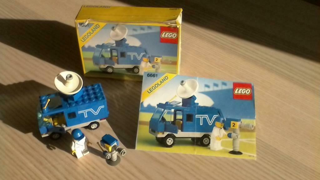 Lego 6661 Mobile TV studio, Ophalen of Verzenden, Gebruikt, Complete set, Lego