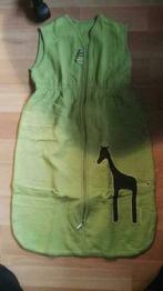 Groene slaapzak Pericles met bruine giraf +/- 85 cm lang, Kinderen en Baby's, Nieuw, Slaapzak, 70 tot 85 cm, Ophalen