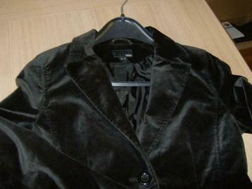 blazer zwart daim maat 36, Enlèvement ou Envoi, Taille 36 (S), Porté, Manteau