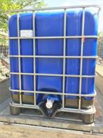 IBC containers anti algen blauwe, zwarte,  150€, Avec robinet, Comme neuf, Synthétique, Enlèvement ou Envoi