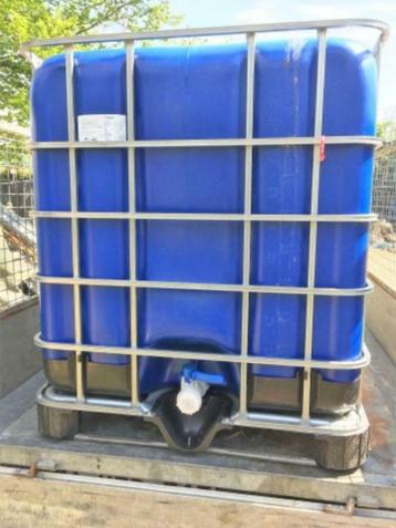 IBC containers anti algen blauwe, zwarte,  150€, 150 litres ou plus, Enlèvement ou Envoi, Comme neuf, Synthétique