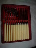 Couteaux et fourchettes Dealinox avec coffret vintage sixtie, Antiquités & Art, Curiosités & Brocante, Enlèvement ou Envoi