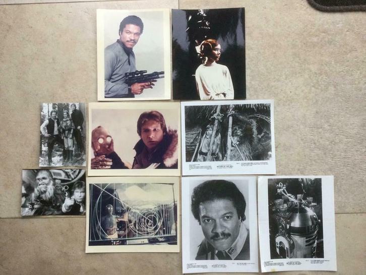 Vintage photos foto’s pictures star wars lando han solo leia, Verzamelen, Star Wars, Gebruikt, Ophalen of Verzenden