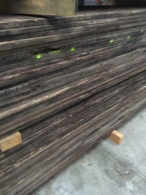 Gededoubleerde Eiken en Exotische wagonplanken, Doe-het-zelf en Bouw, Hout en Planken, Gebruikt, Plank, Eiken, 250 tot 300 cm