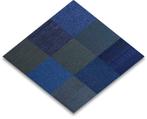 Goedkope tapijttegels | BoogieWoogie blue tapijttegelmix