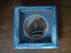 Cadre vitrine avec bateau, Enlèvement ou Envoi, Comme neuf, Bois