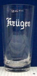 Bier brouwerij glas Kruger Facetten 33cl streep midden, Verzamelen, Glas en Drinkglazen, Ophalen of Verzenden, Zo goed als nieuw