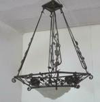 grote smeedijzeren lamp luster Schneider coup schaal 15, Antiek en Kunst, Ophalen