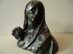 Constantin MEUNIER °1831-1905 femme priante bronze antique, Antiquités & Art, Enlèvement