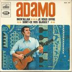 45T ADAMO - Inch' Allah - EMI EGR 184 - Belgique - 1967, CD & DVD, 7 pouces, Pop, Utilisé, Enlèvement ou Envoi