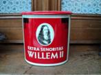 oud sigarenblik extra senoritas willem II, Ophalen of Verzenden