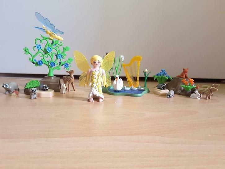 Playmobil - Fée de la musique avec animaux de la forêt, Kinderen en Baby's, Speelgoed | Playmobil, Zo goed als nieuw, Los Playmobil