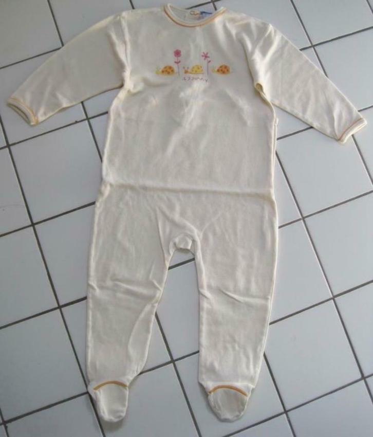 grenouillère / babygros Bout'Chou - T. 23 mois - jaune pâle, Kinderen en Baby's, Babykleding | Maat 86, Gebruikt, Jongetje, Nacht- of Onderkleding