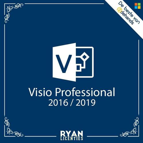 Microsoft Visio Pro 2016/2019 + Licence d'origine, Informatique & Logiciels, Systèmes d'exploitation, Neuf, Windows, Envoi