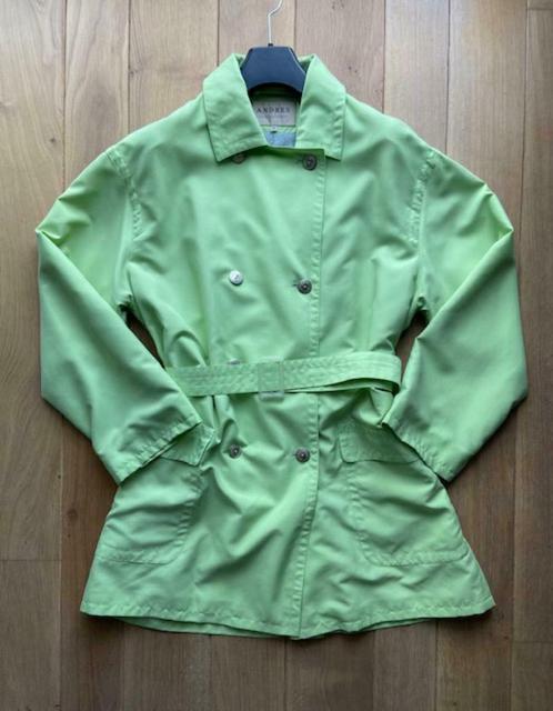Trench coat / Imperméable vert pomme XANDRES Taille M, Kleding | Dames, Jassen | Zomer, Zo goed als nieuw, Maat 38/40 (M), Groen